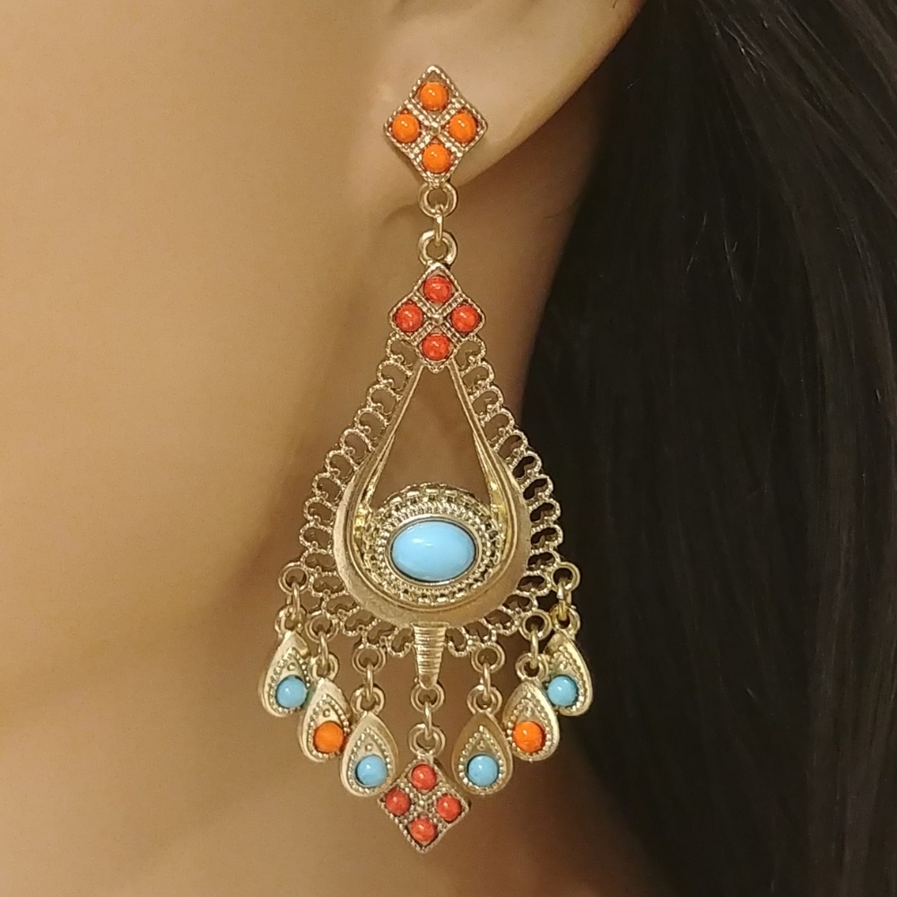 Robert Rose Bohemian Gypsy Dangle Earrings